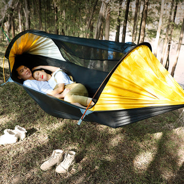 TD® Moustiquaire hamac tente de camping en plein air double anti-moustique tissu balançoire chaise suspendue anti renversement